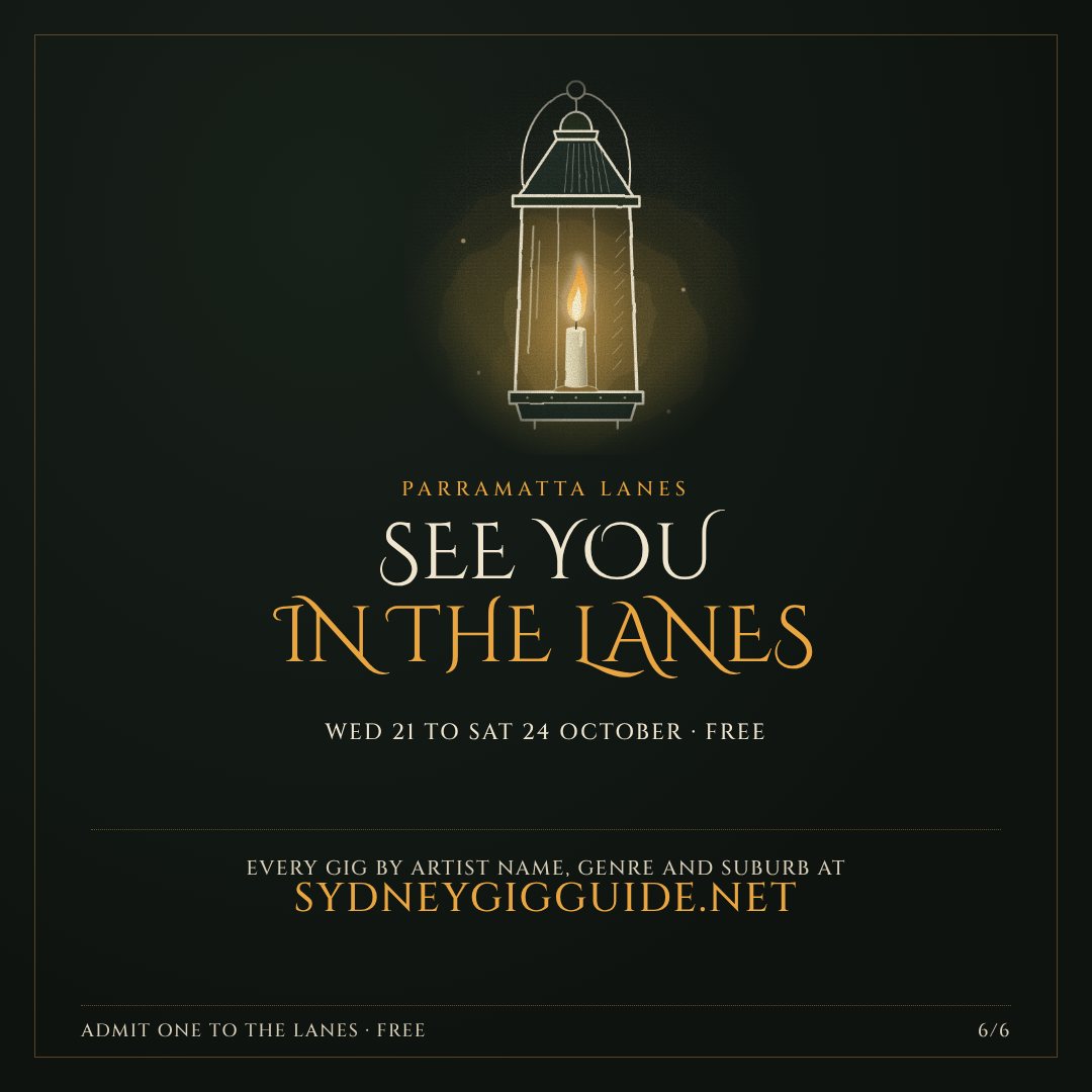 See you in the Lanes: Wednesday 21 to Saturday 24 October, free, every gig at sydneygigguide.net
